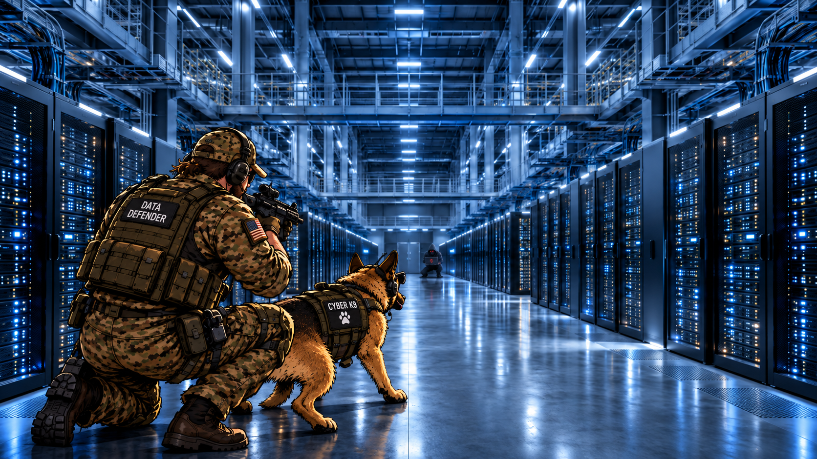 Data Dog and Data Man protect Dollar Scholars data