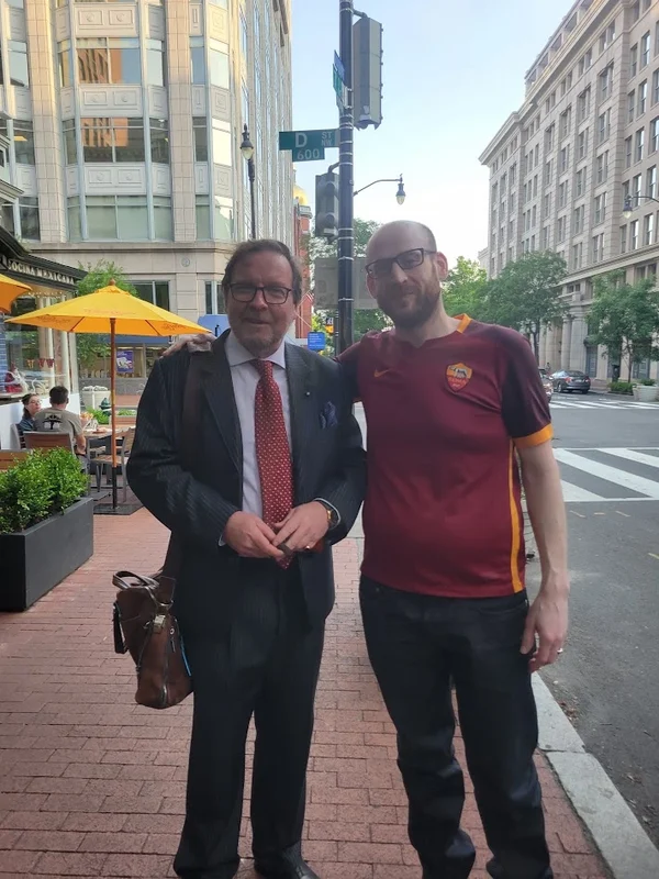 Jeffrey Dickinson with Professor Jean-Louis Arcand